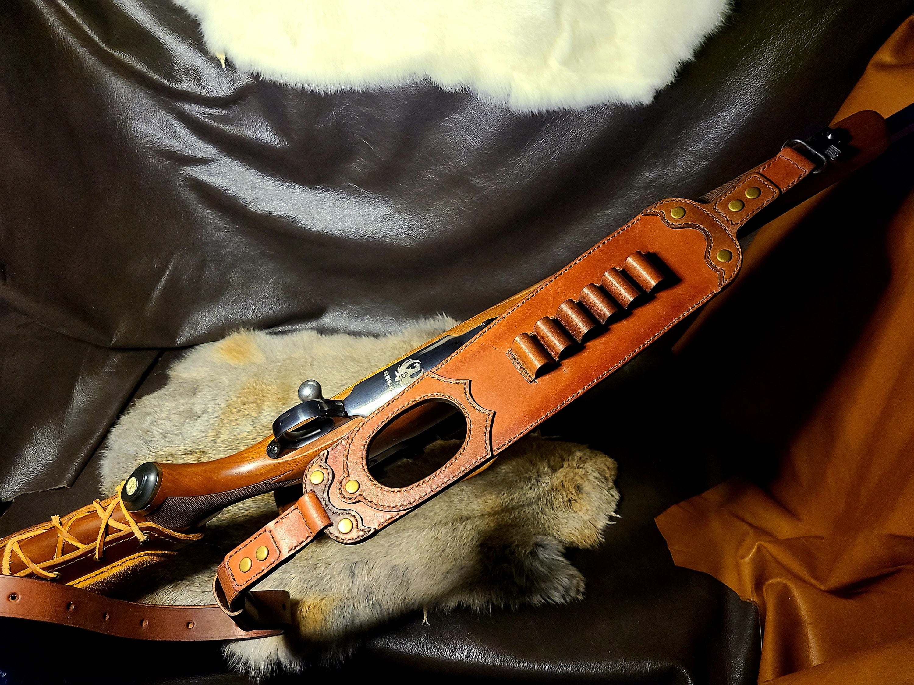 Leather Rifle Sling | DIY PDF Pattern with Video Tutorial | Royal's Rifle Sling