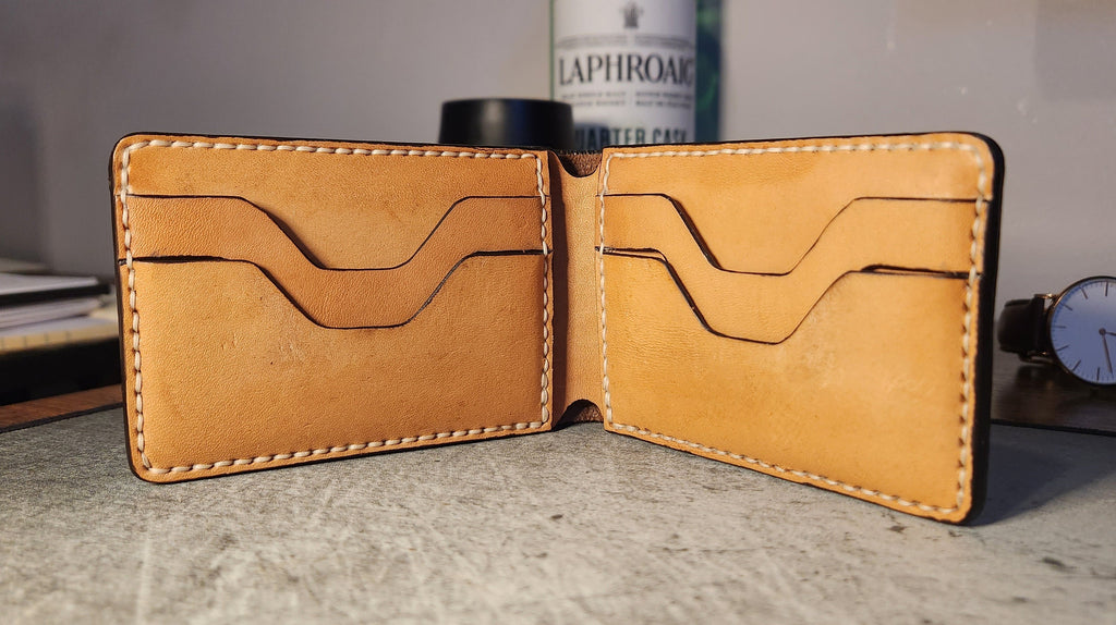 Bifold 4-Card Wallet - DIY Leathercraft PDF Pattern with Video Tutorial