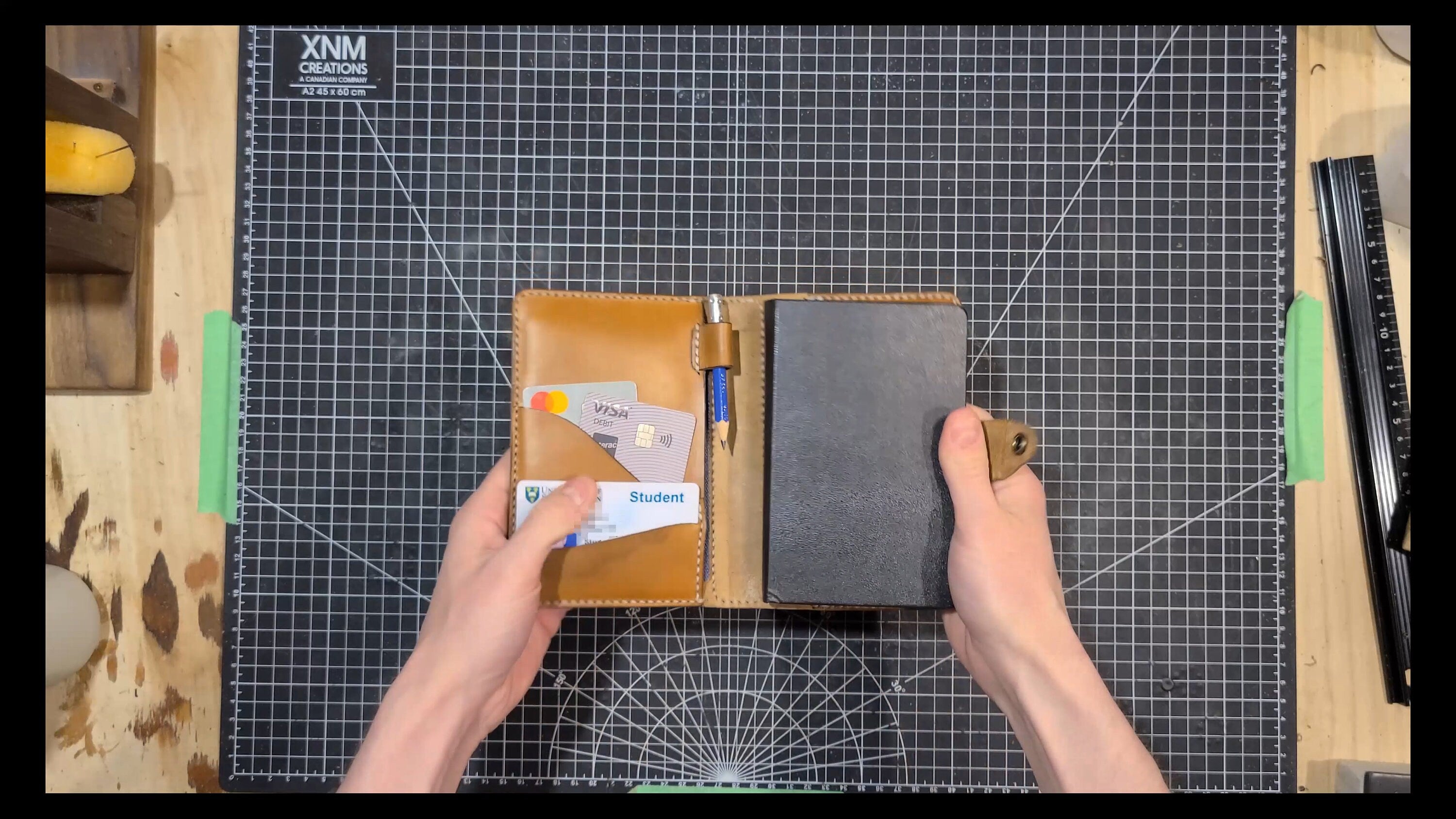 Leather Field Notes Journal Cover | DIY PDF Leather Pattern and Video Tutorial