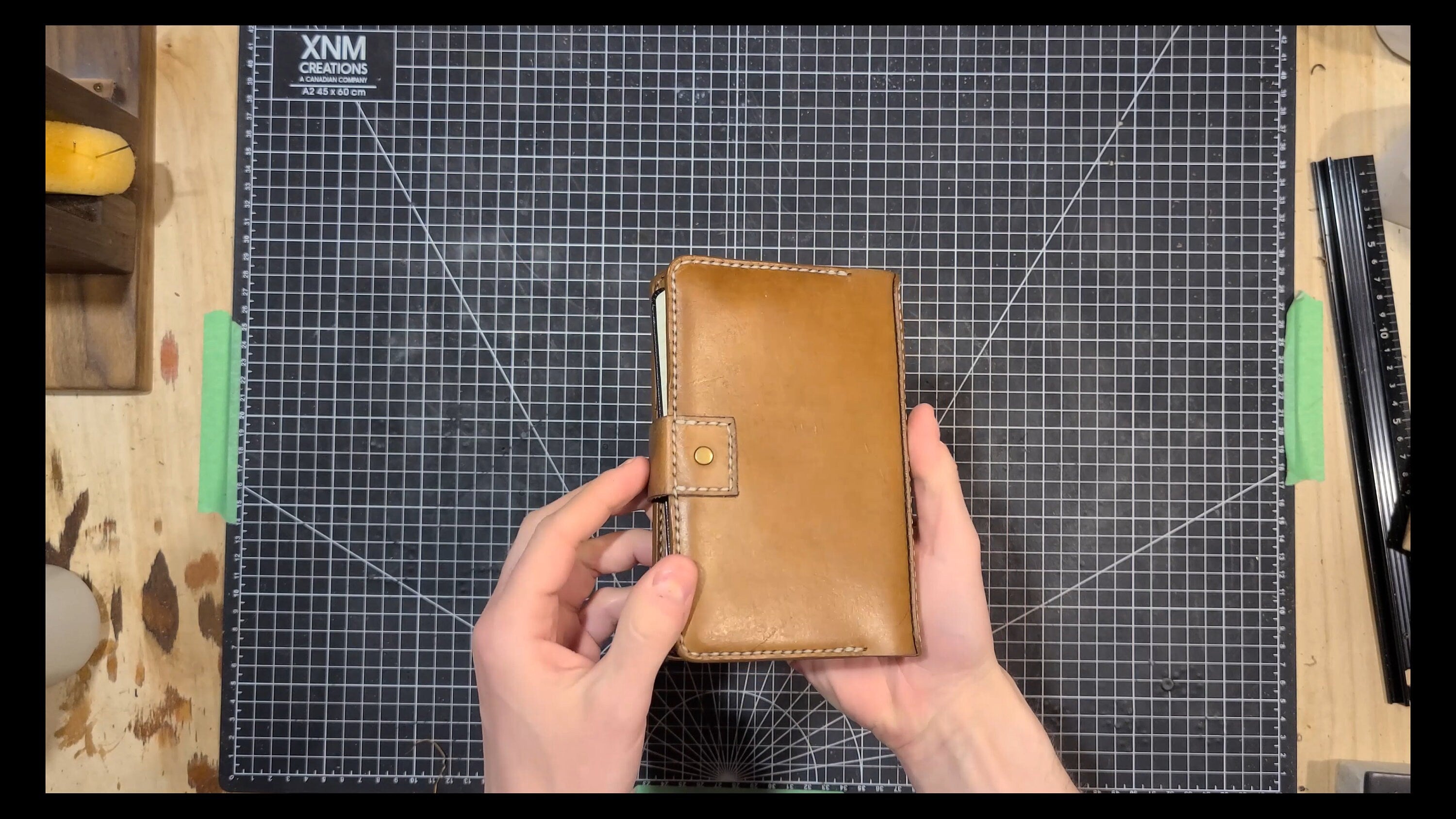 Leather Field Notes Journal Cover | DIY PDF Leather Pattern and Video Tutorial