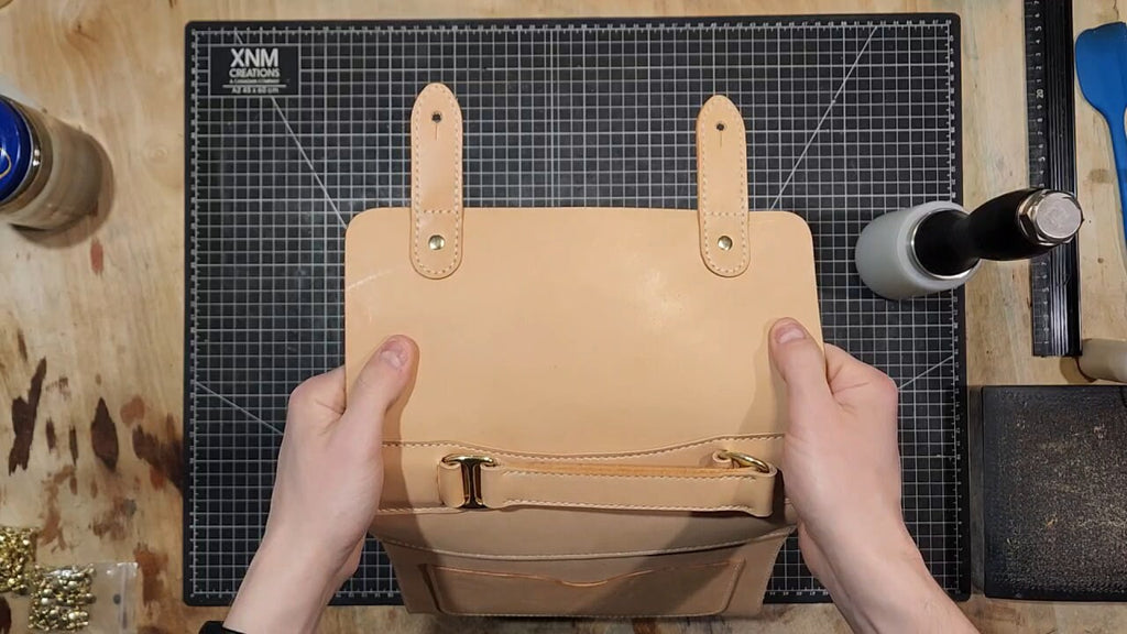 Leather Pattern | Mini Messenger Bag | PDF Printable Pattern with Video Tutorial