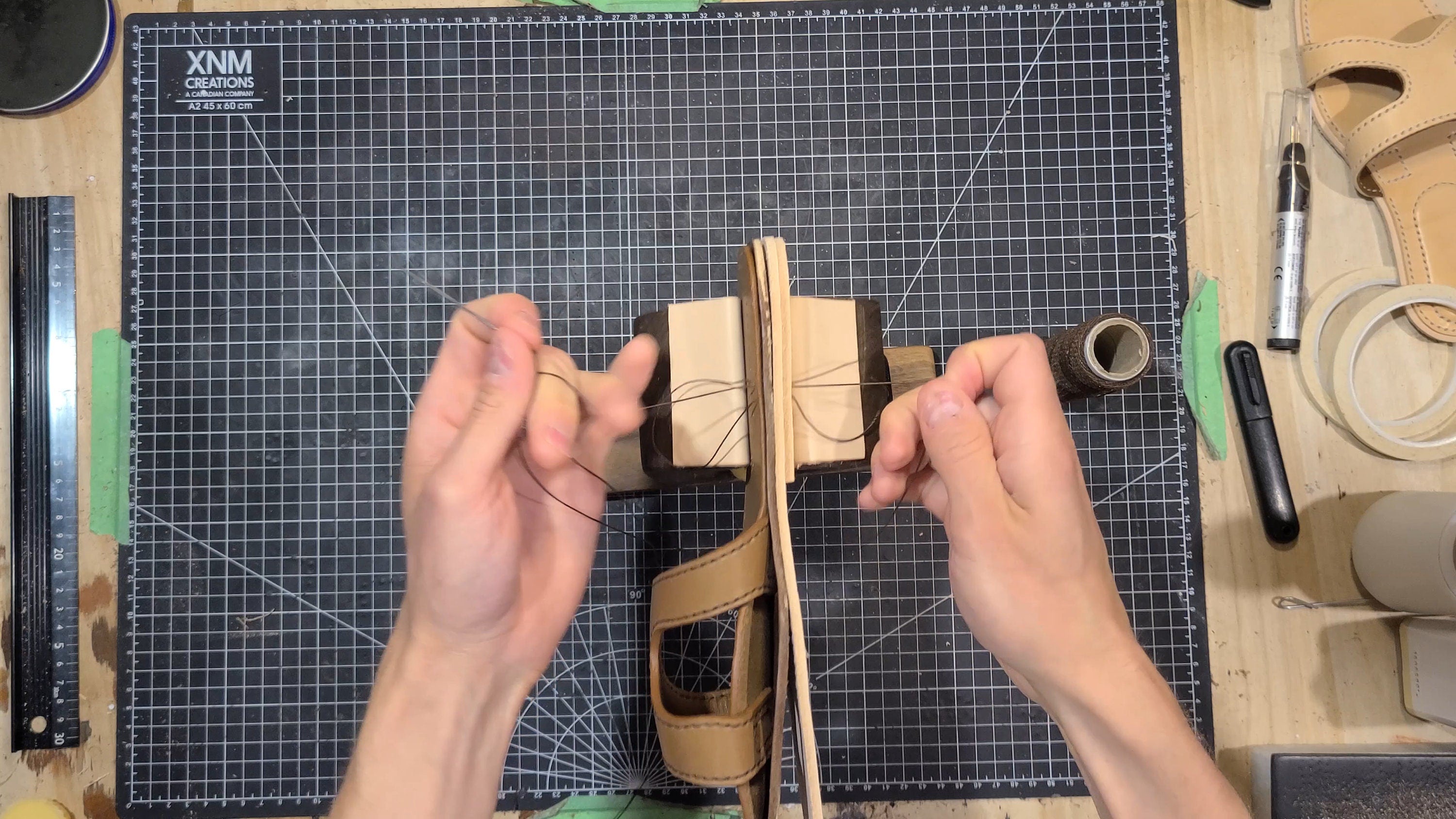 Sandal Pattern | Leather PDF Download with DIY Video Tutorial