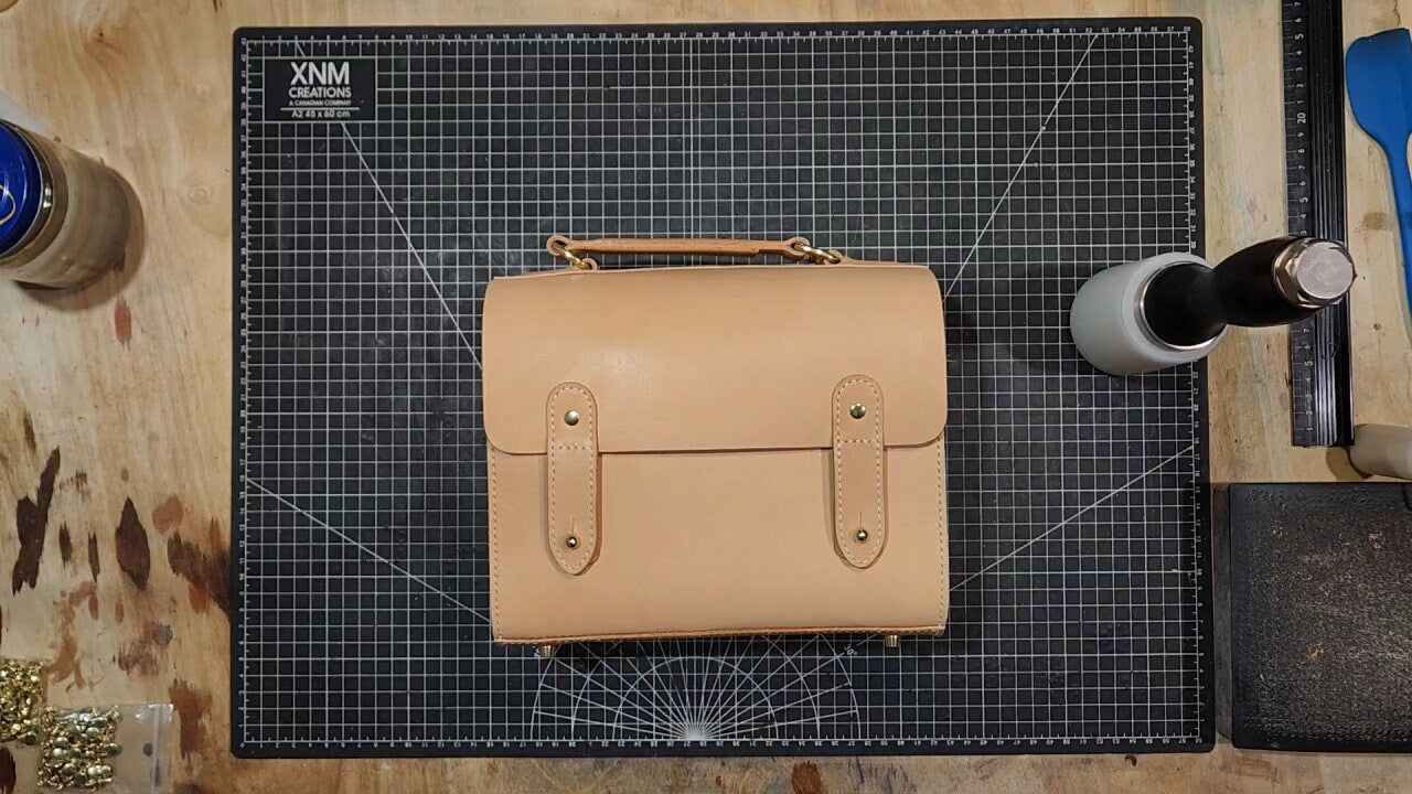 Leather Pattern | Mini Messenger Bag | PDF Printable Pattern with Video Tutorial