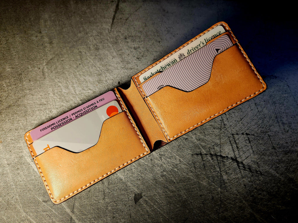 Bifold 4-Card Wallet - DIY Leathercraft PDF Pattern with Video Tutorial