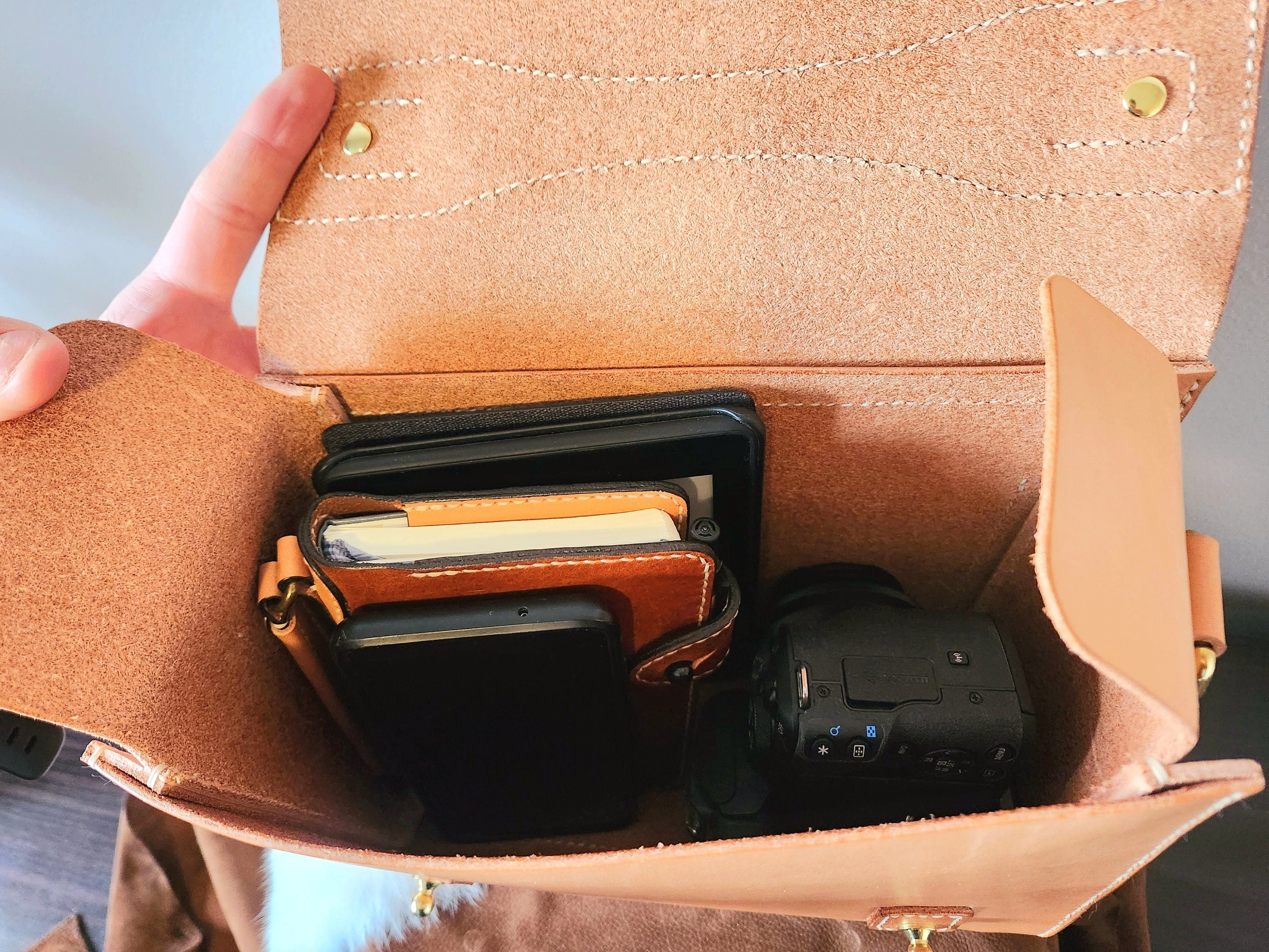 Leather Pattern | Mini Messenger Bag | PDF Printable Pattern with Video Tutorial