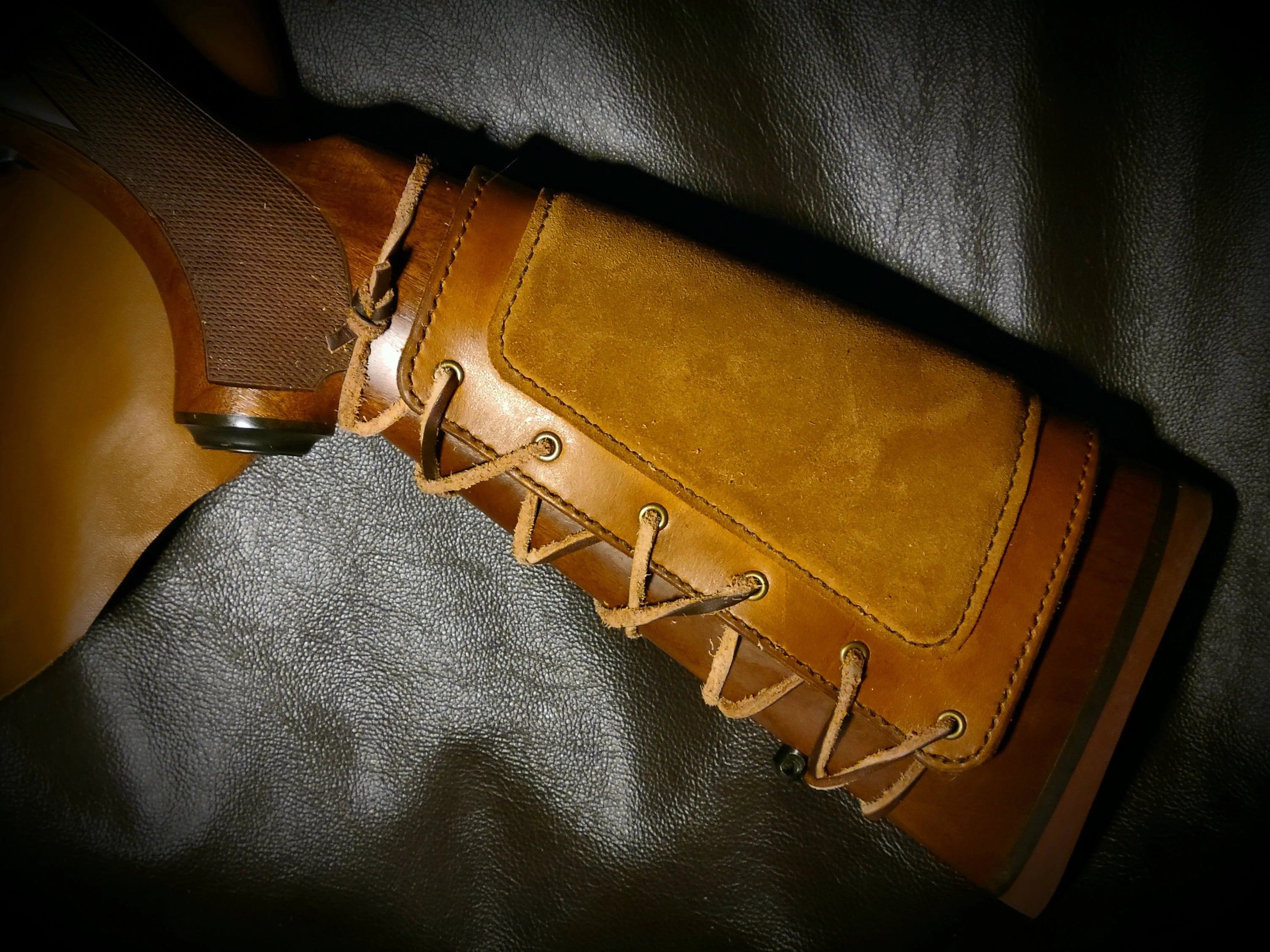 Frontier Rifle Cuff- Leather Pattern With Video Tutorial (Right and Left Handed Versions Included)